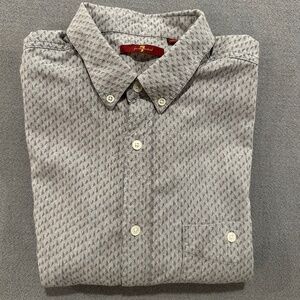 7 For All Mankind - Men's Button Down Shirt - Large
